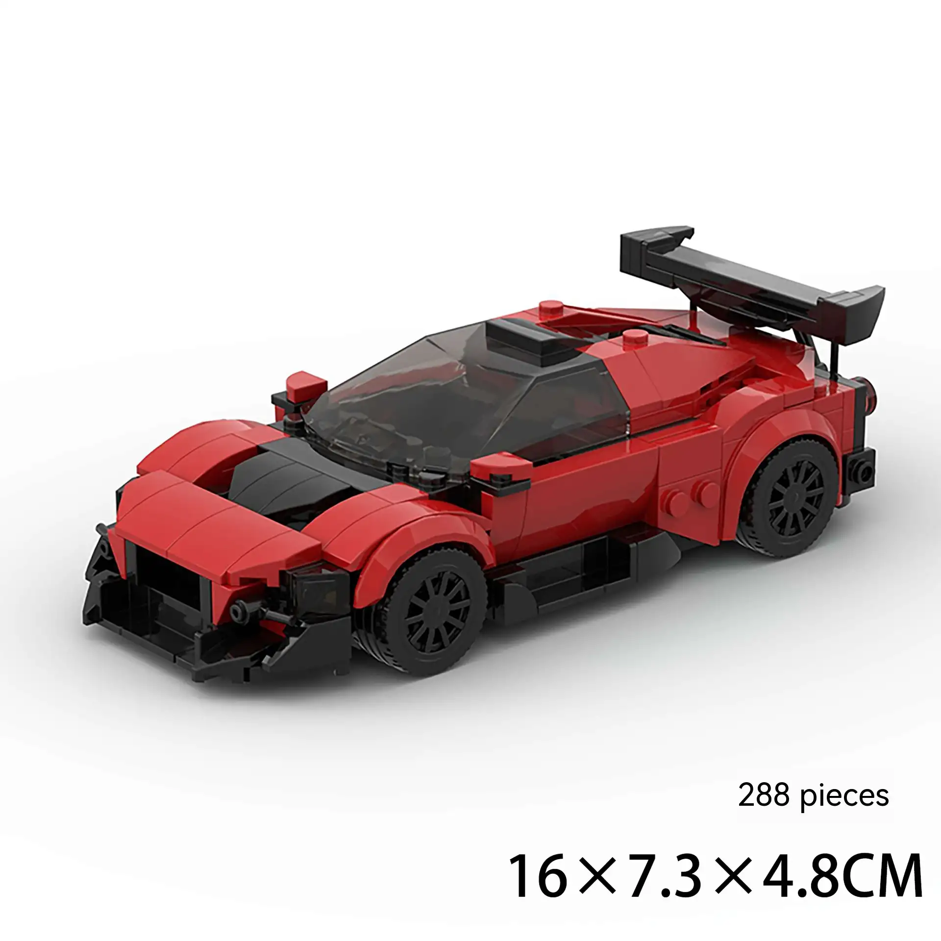 Running Car Building Block Small Particle MOC Puzzle Technology DIY Toy