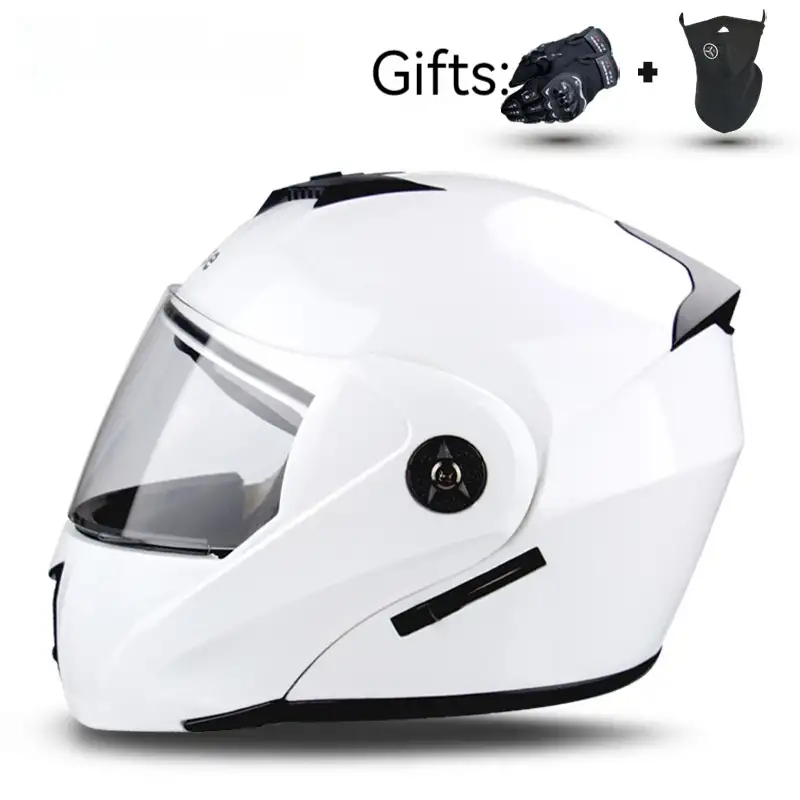 Electric Motorcycle Double Lens Exposed Men And Women Motorcycle Helmet