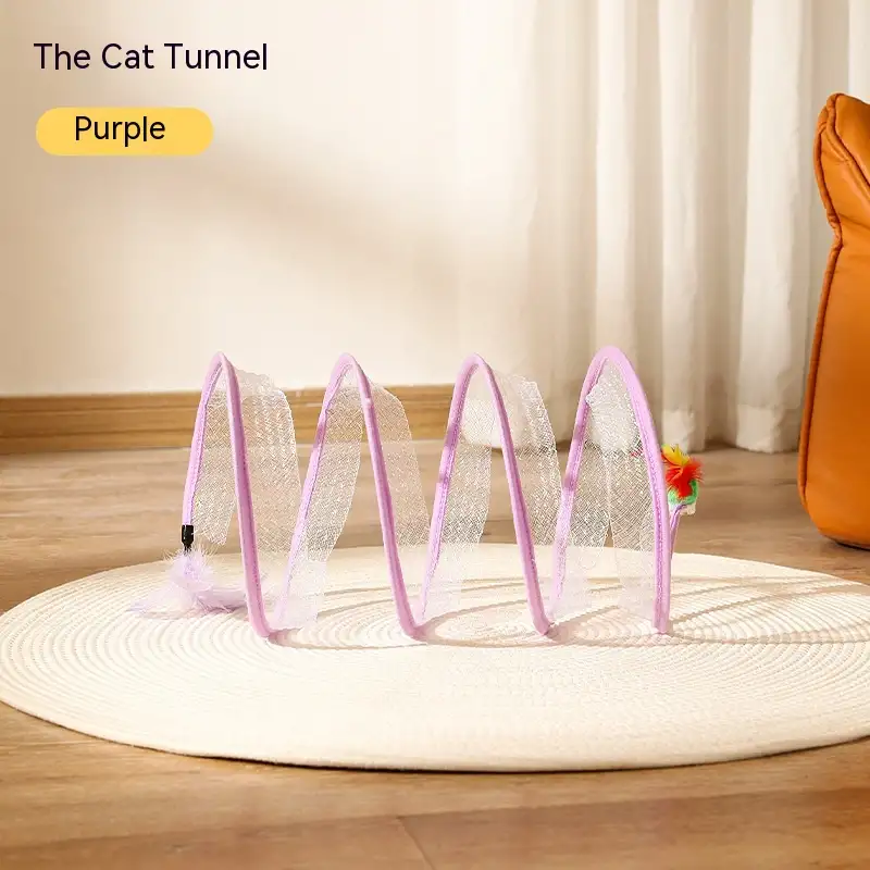 Foldable Cat Tunnel Telescopic Maze Toy