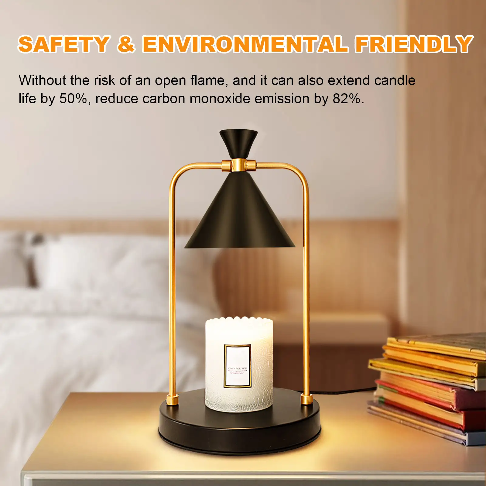 Candle Warmer Lamp With Timer, Dimmable Candle Lamp Warmer Electric Candle Warmer Compatible With Small And Large Scented Candles, Candle Melter For Bedroom Home Decor Gifts For Mom Black