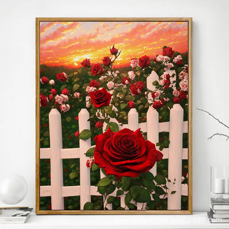 Advanced Rose Digital Oil Painting Diy