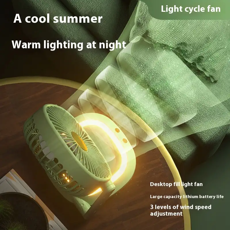 Desktop Portable Usb Light Folding Wall Hanging Little Fan