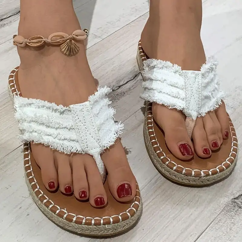 Women's All-match Creative Flat Straw Sandals