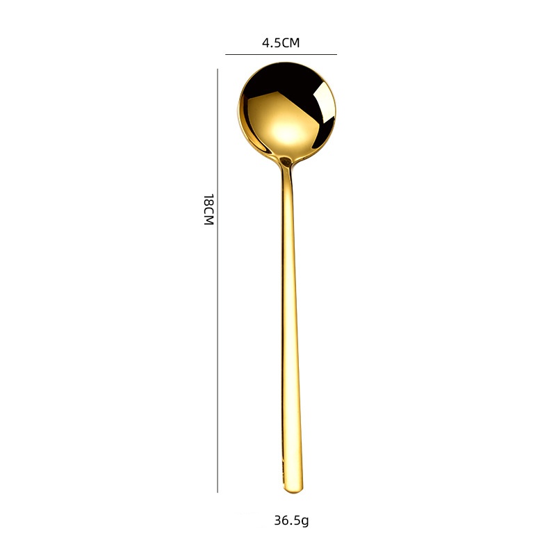 304 Round Spoon Gold