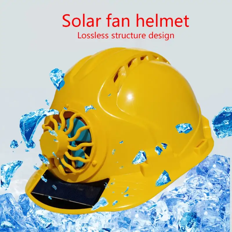 Solar Hat With Fan Thickened Multifunctional Helmet