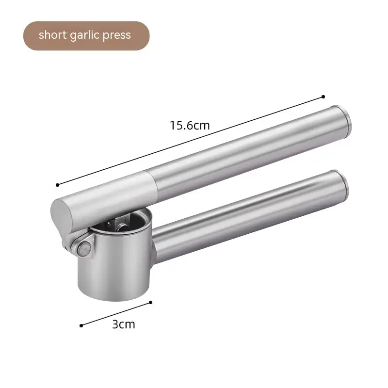 Cross-border 304 Stainless Steel Lengthened Smash Garlic Press