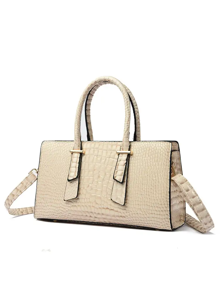 Women's Fashion Retro Crocodile Pattern All-match Shoulder Messenger Bag