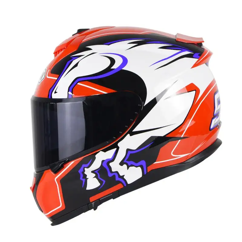 Motorcycle Full Face Helmet Motorcycle Riding Double Lens Full Cover Helmet