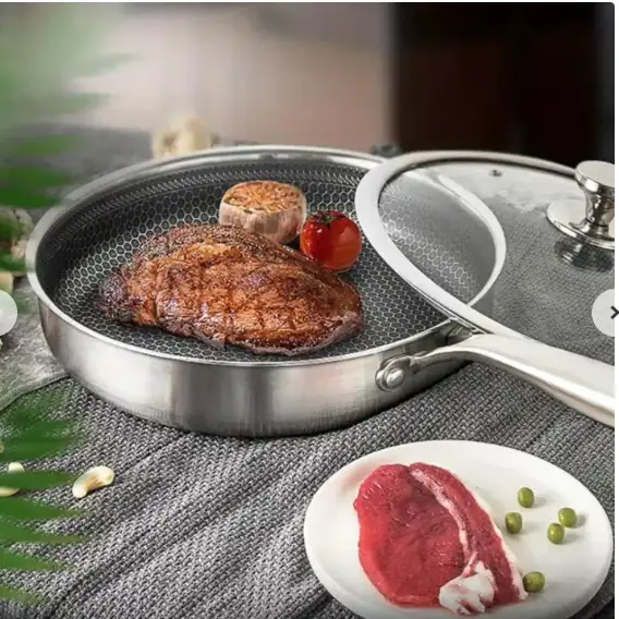 High-end Gift Pot Induction Cooker Universal Wok Steak Honeycomb Non-stick Frying Pan Manufacturer