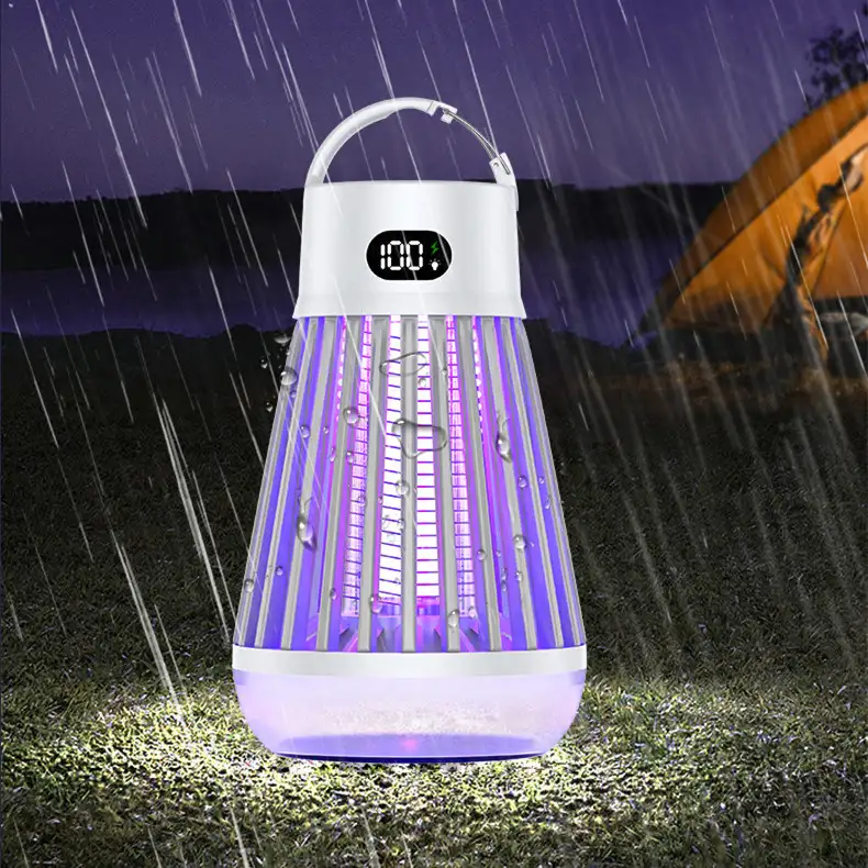 Digital Display Mosquito Killer Lamp Electric Shock Mosquito Trap Light Radiationless Insect Repellent Trap For Bedroom Outdoor Summer Gadgets