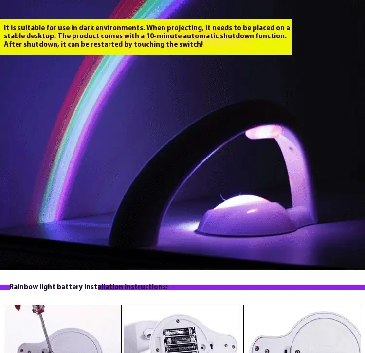 Creative Second Generation Rainbow Projector Starry Rainbow