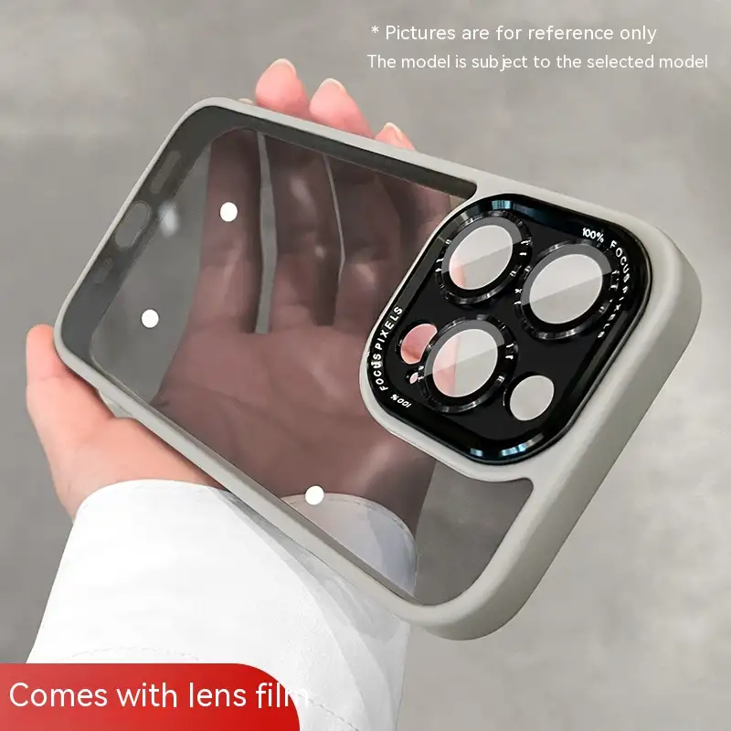 Magnetic Phone Case Comes With Lens Protector Transparent Drop-resistant